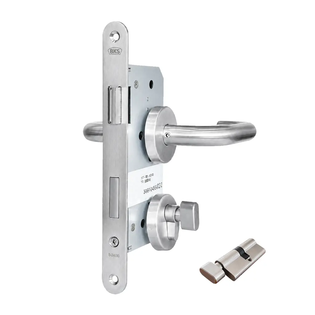 Kit Baño Mariposa Moneda Línea Tubular Curva en C