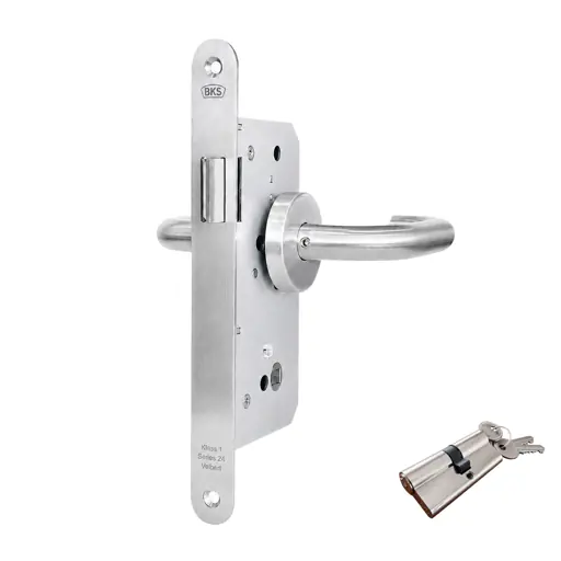 Kit Simple Paso Baño Línea Tubular Curva en C